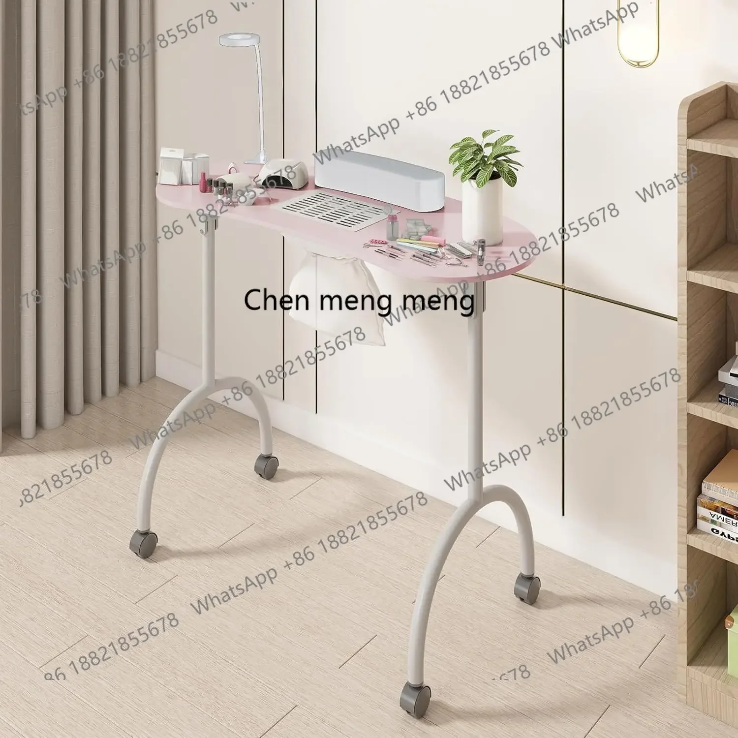 Single manicure table, built-in manicure vacuum cleaner, removable portable folding manicure table