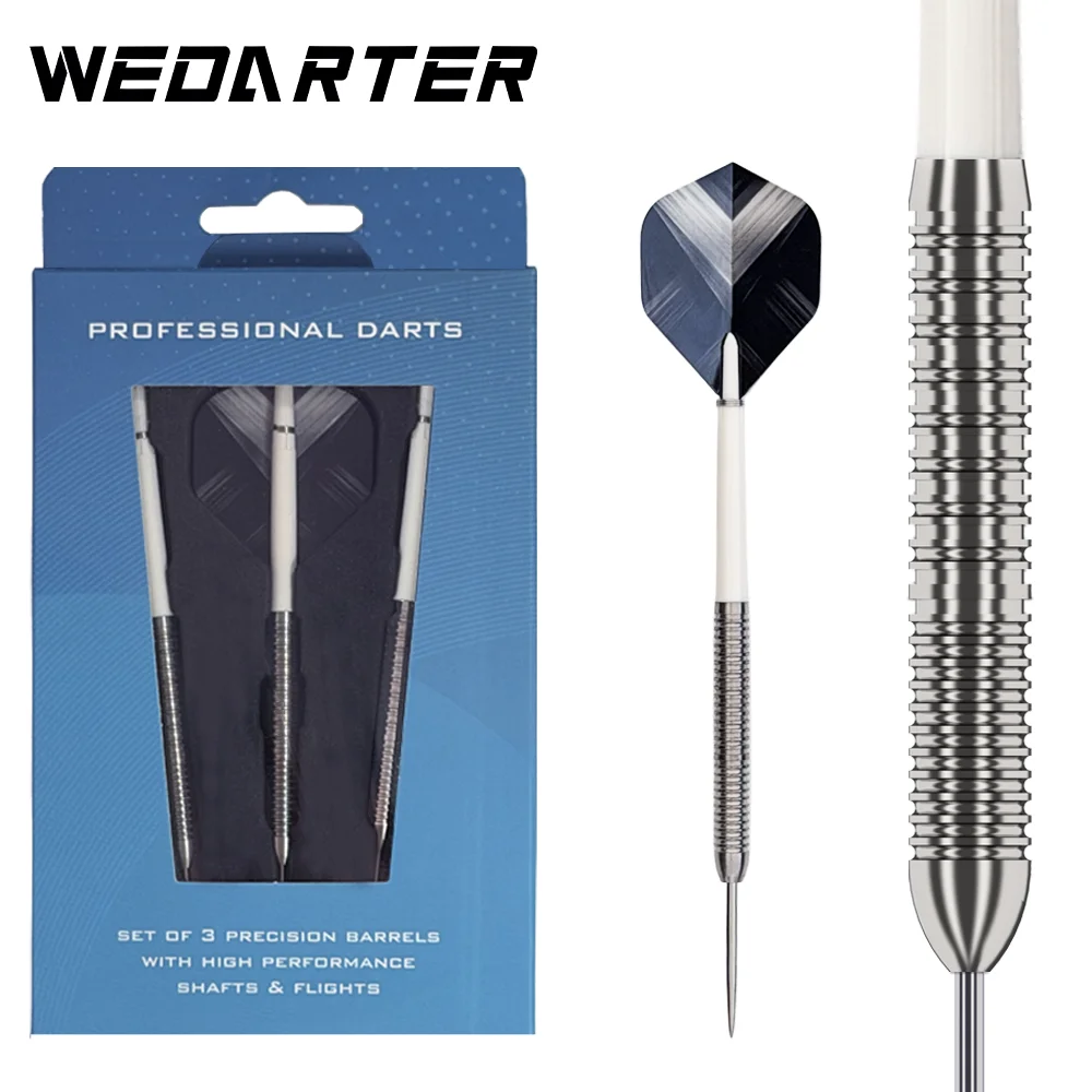 WEDARTER Professional Tungsten Steel 90% Darts Set – 22g High-Performance Hard Darts, Shafts and Flight Accessories