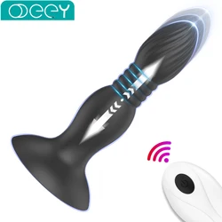 Thrusting Anal Vibrators Suction Cup Anal Plug Vibrating Butt Plug 9 Vibration Prostate Massager Sex Toys for Men Women Couples