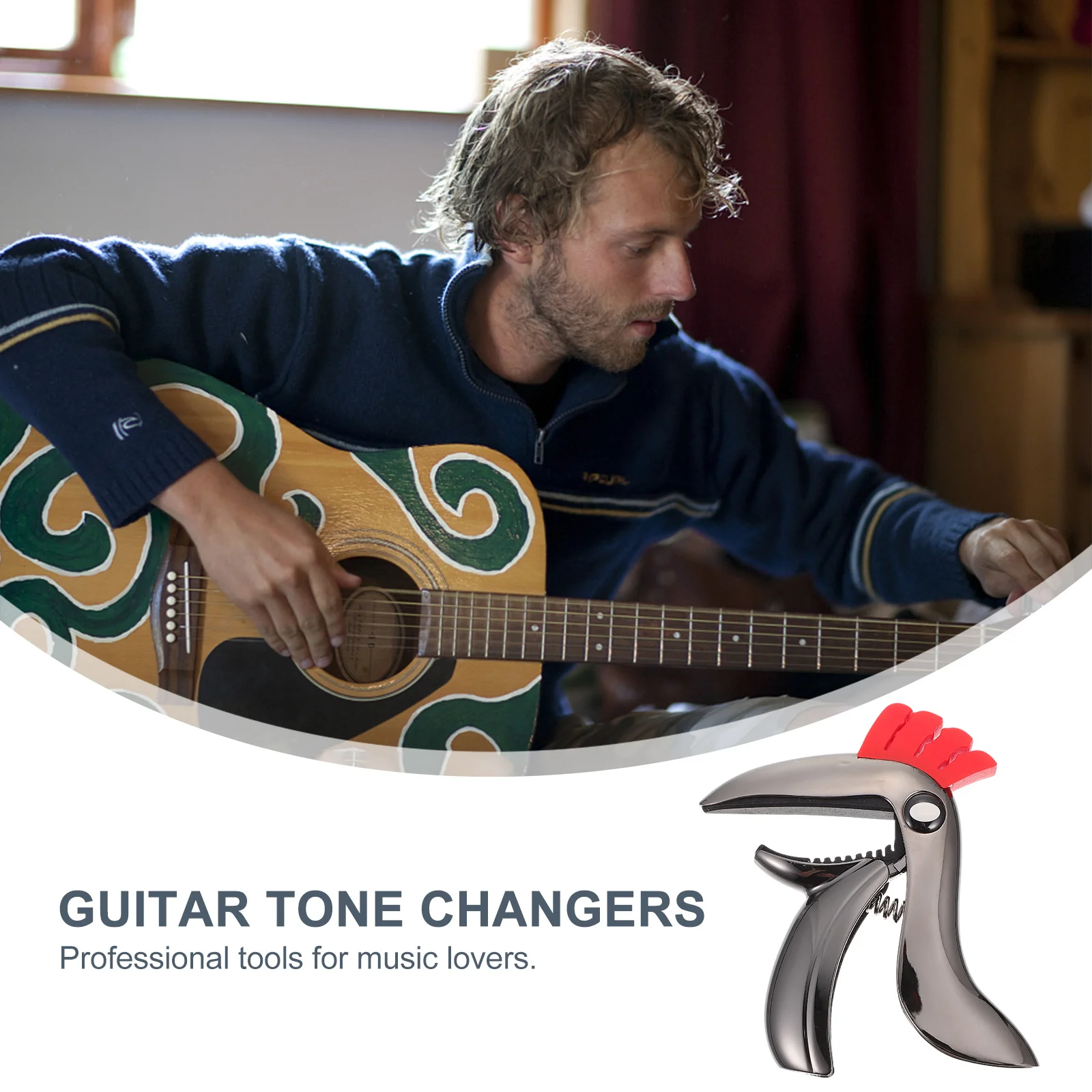 

1Pcs Guitar Capo Zinc Alloy Durable Quick Tune Clamp for Electric Acoustic Ukulele Bass Guitar Accessories Mandolin