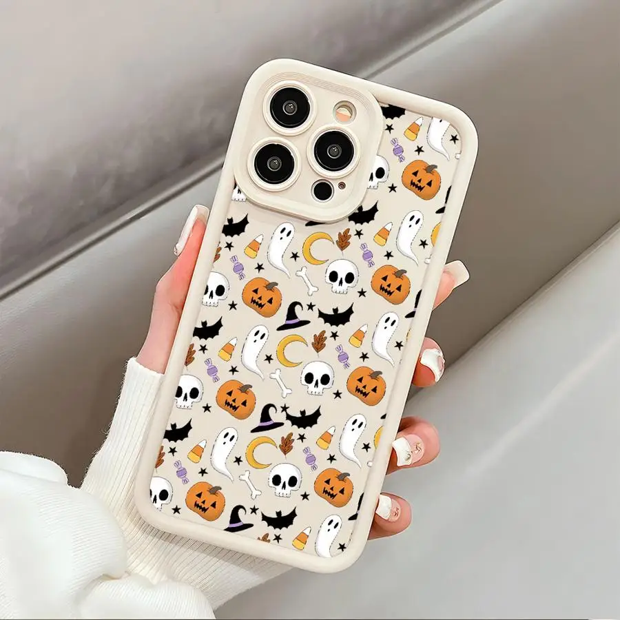 

Angel Eye Ladder Case for Apple iPhone 11 15 Pro Max 14 Plus 13 12 16 Shockproof Protective Silicone Funda Phone Cover Halloween