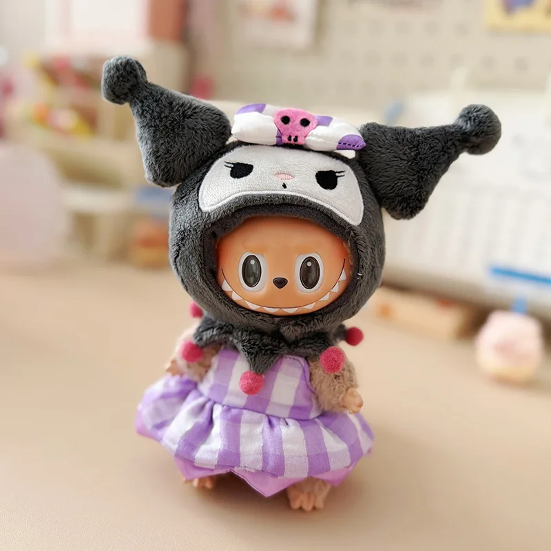 For Labubu first second and third generation plush dolls' clothing sets - the 