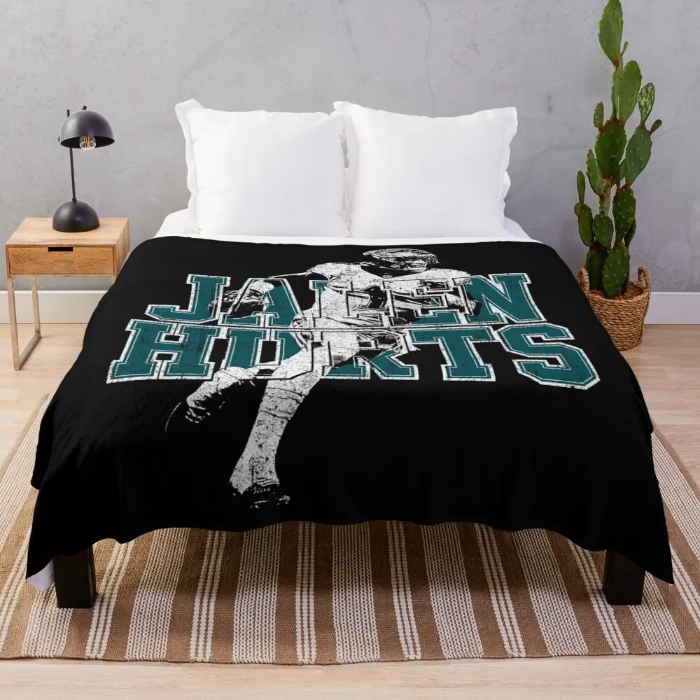 

Jalen Hurts Throw Blanket Single Personalized Gift For Sofa Thin Bed Fashionable Blankets