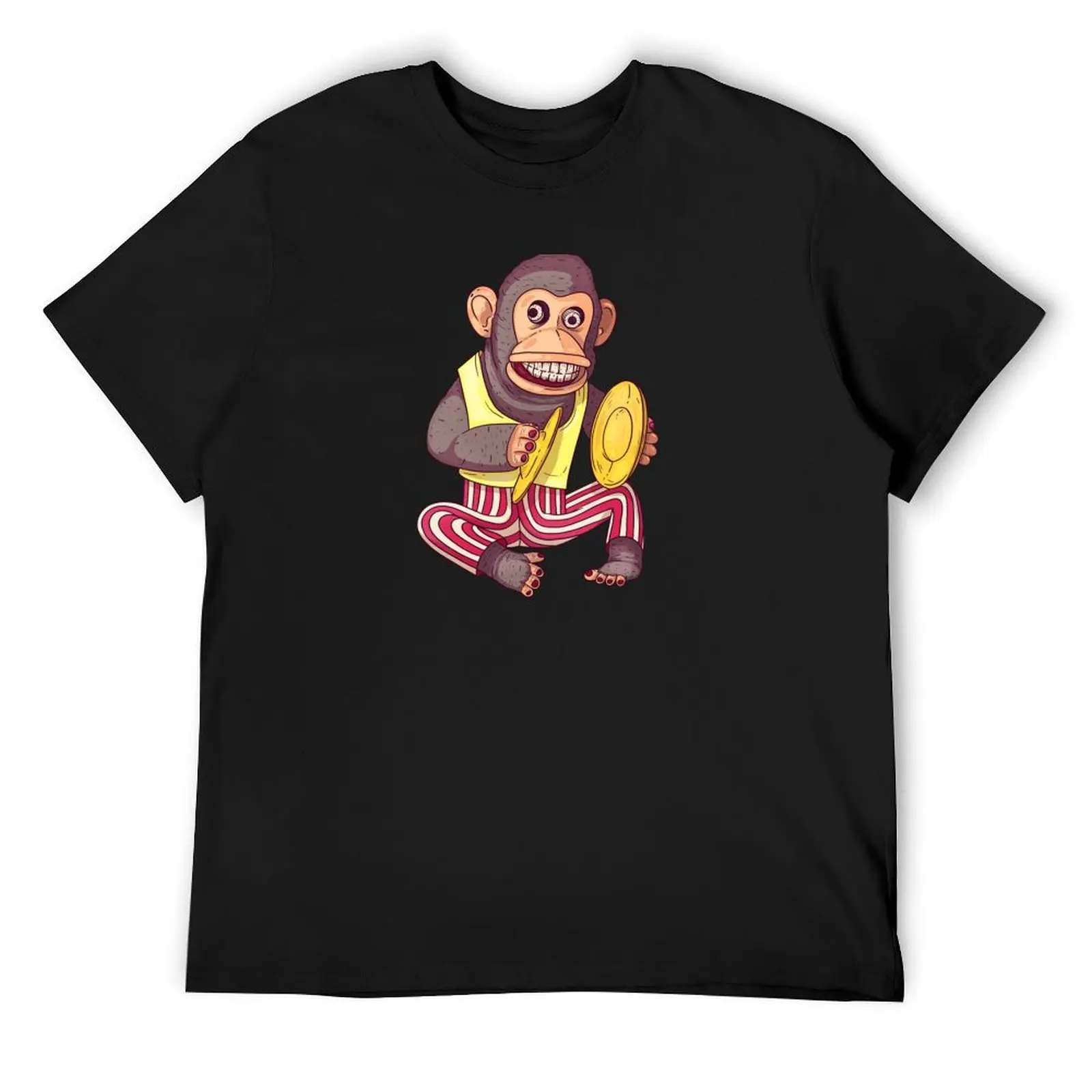 

Creepy AF Vintage Cymbal Banging Monkey Toy T-Shirt anime figures Luxury man custom t shirt Blouse mens clothes