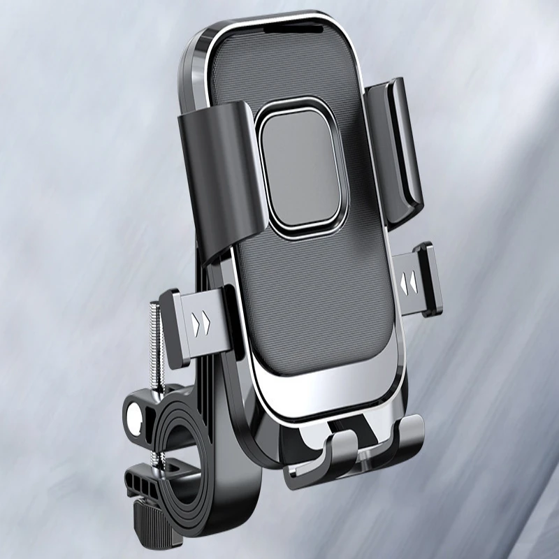 

Motorcycle Phone Holder Shockproof Automatic Lock Clip-on Bike Phone Holder Car Phone Holder