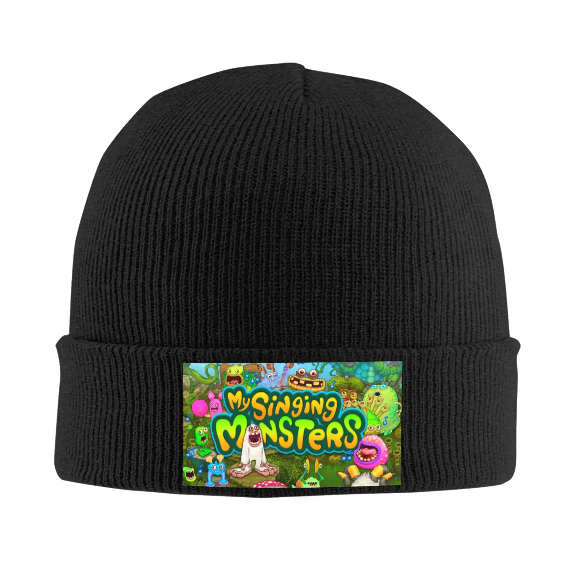 Custom My Singing Monsters Skullies Beanies Caps Cool Winter Warm Women Men Knitted Hat Adult Unisex  Bonnet Hat
