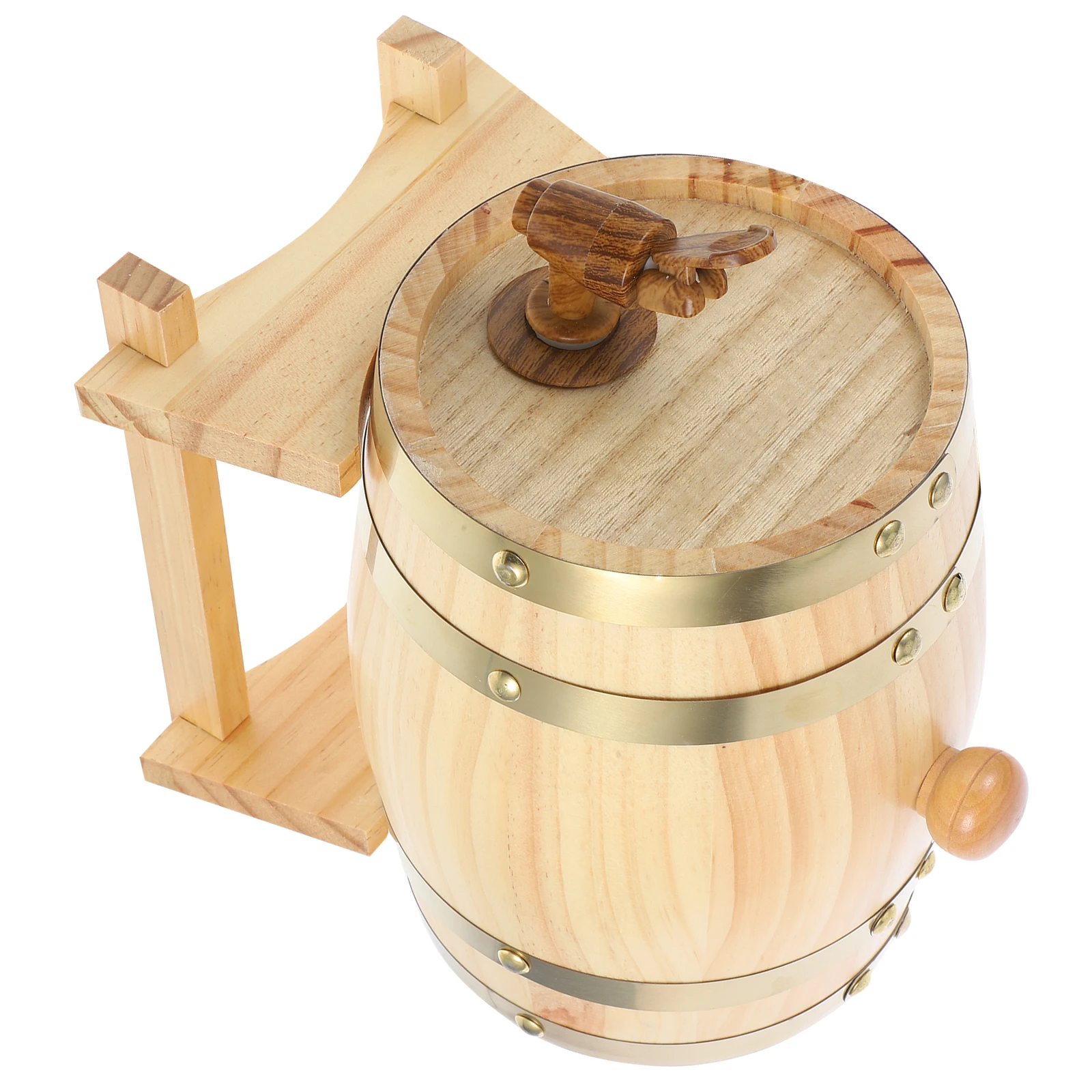 

Solid Wood Barrel Barrels for Decor Party Bucket Spirit Dispenser Drinks Beverage