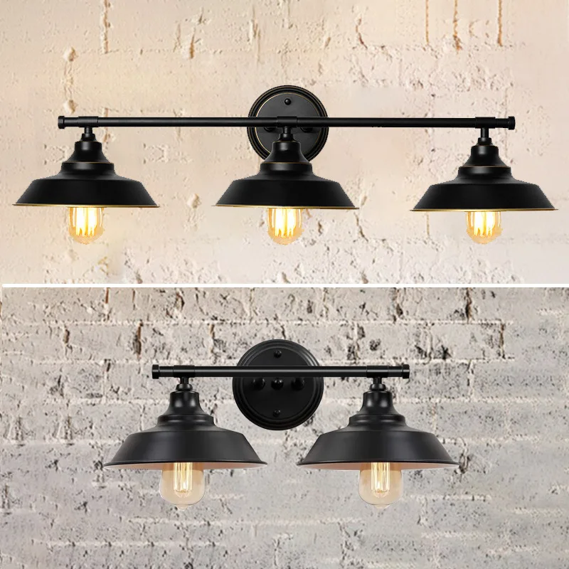 

3 heads American Retro Industrial Wall Lamp Living Room Bedroom Bedside Lighting Lamp Home Tv Background Wall Aisle Light