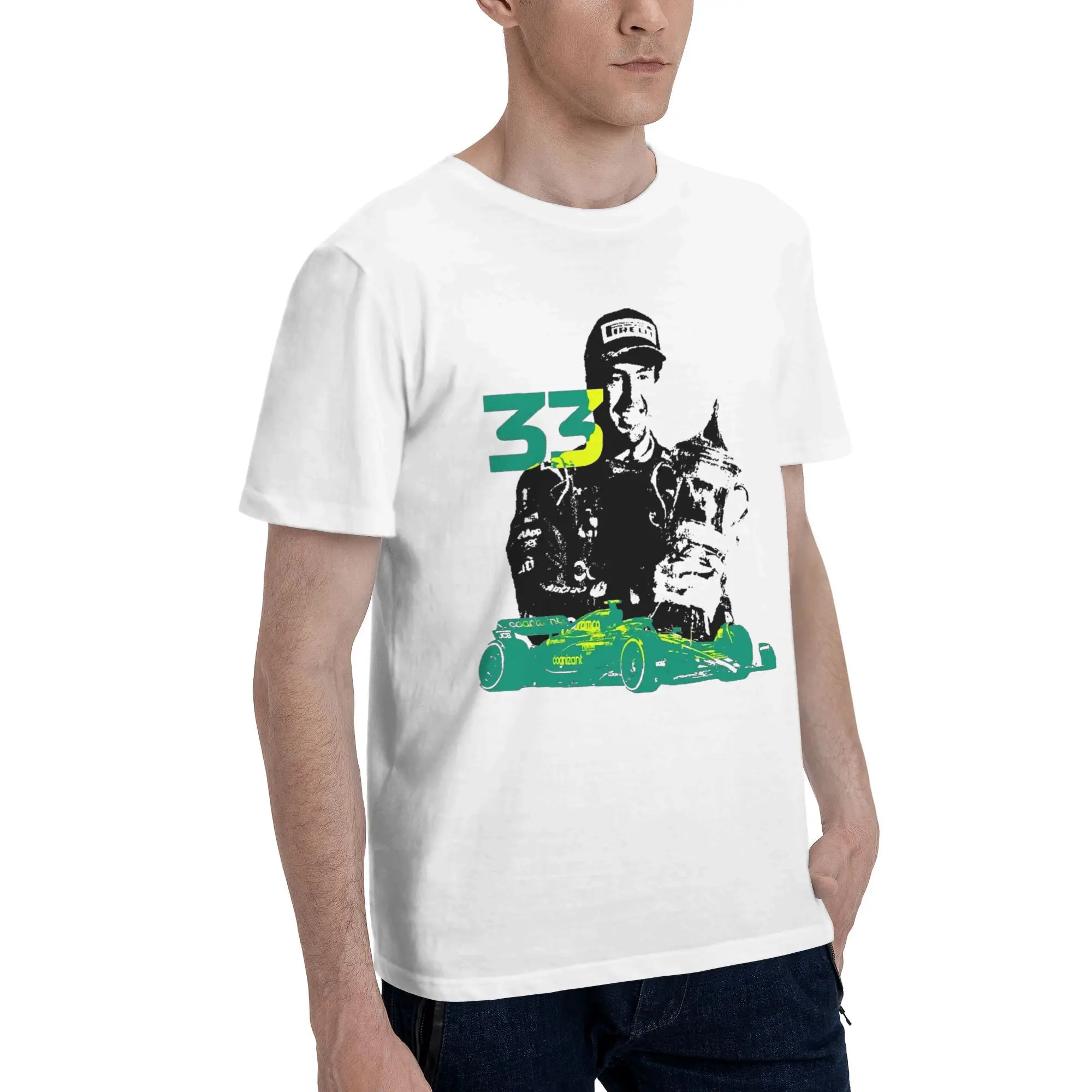 T Shirt Fernandos Alonsos 14 Cotton T Shirts Racing Car Trending Tshirt for Adult Beach Y2K Retro Casual Short Sleeve Clothing