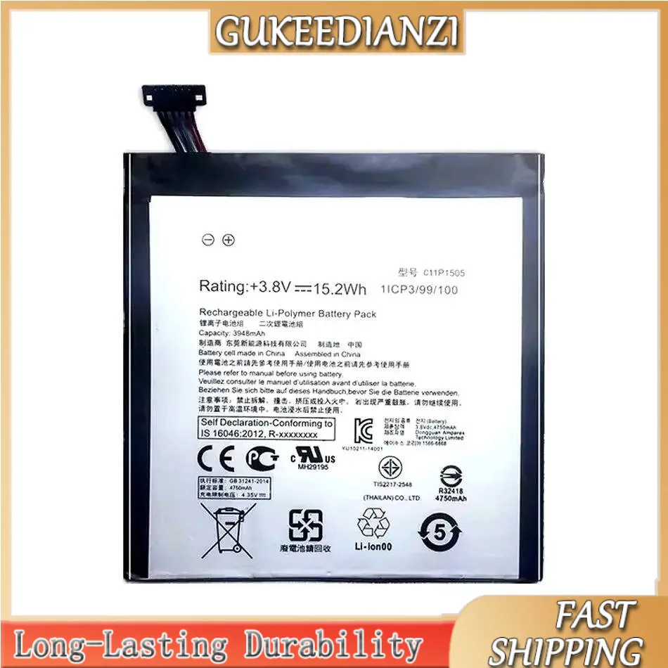 

C11P1505 For Asus Zenpad 8.0 Z380KL P024 Z380C P022 Z380CX 3948mAh Stable Tablet Battery