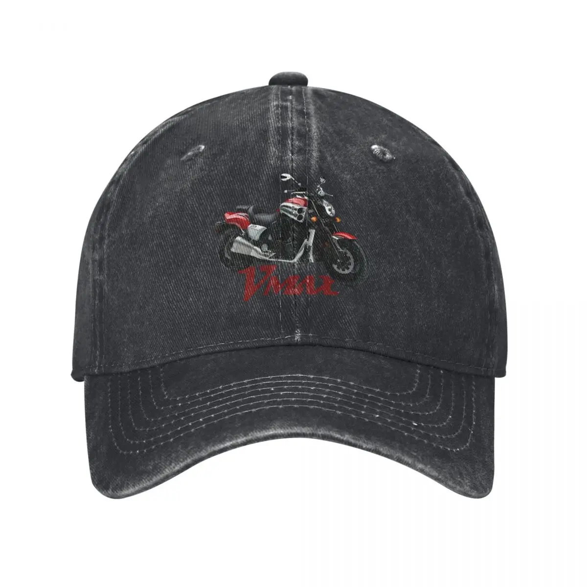 

Vmax VMX 1700, Red Motorcycle Print, Motocross demin Trucker Hat Outdoor Adventures Men's Caps Cap Man Summer