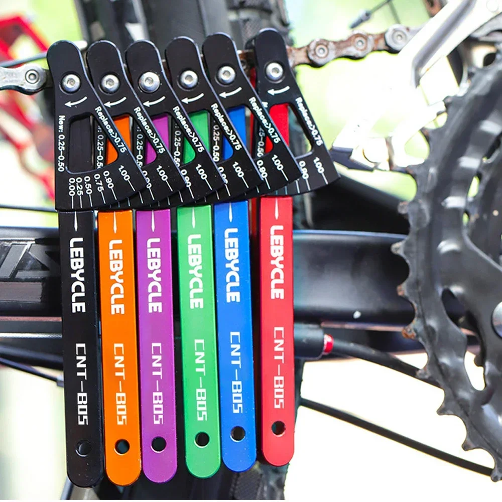 MTB Bicicleta Cadeia Indicador de Desgaste, Links Checker, Liga de alumínio Correntes Calibre, Medição Precisa, Road Bike Repair Tools