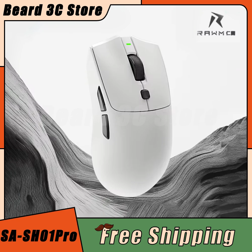 Rawm SA-SH01Pro Wiresless Mouse Three Mode 8K PAW3950 Gaming Mouse Nordic52840 Hotswap E-Sports Lightweight Pc Gamer Accessories