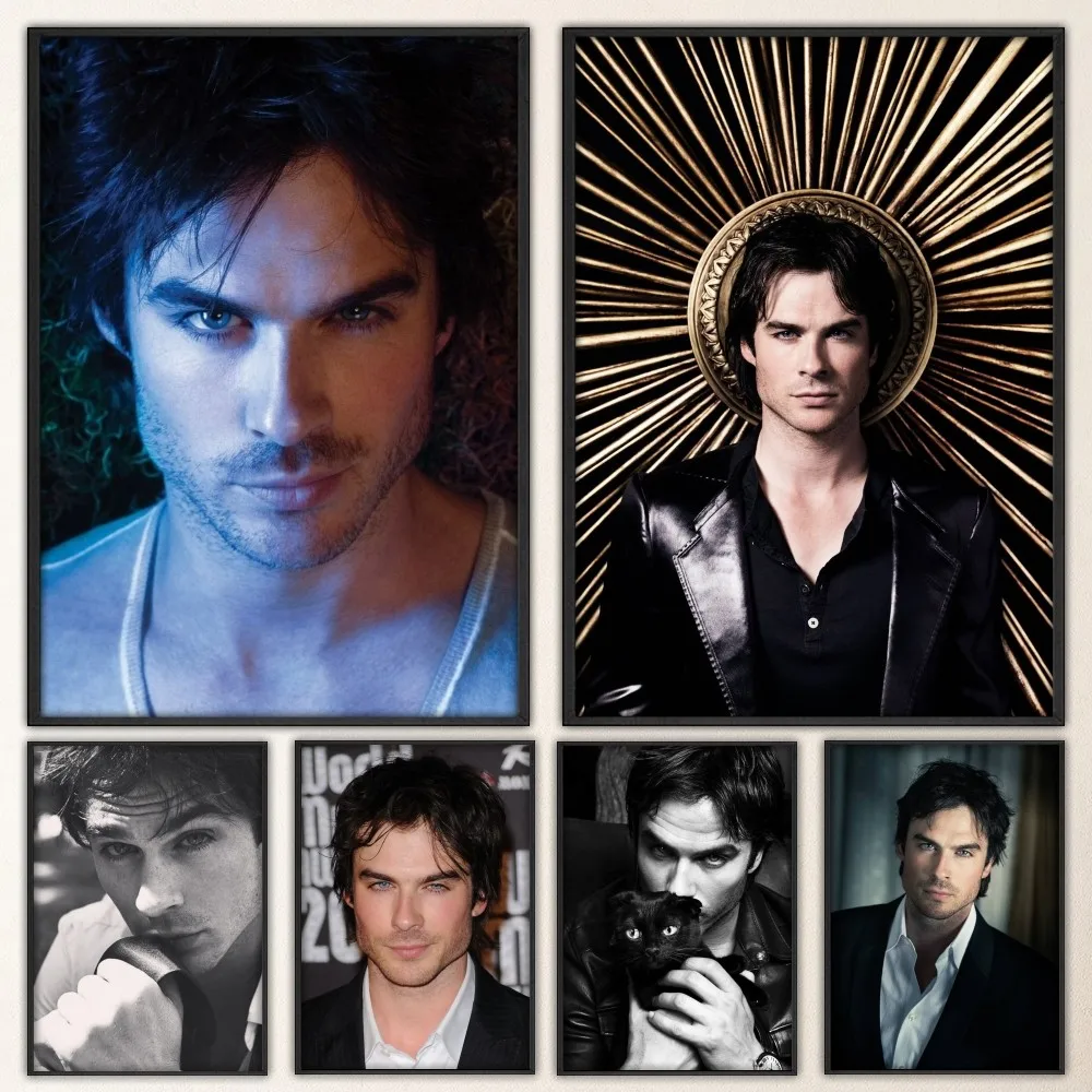 Vampire Diaries Ian Somerhalder Poster Prints Poster Wall Painting Bedroom Living Room Wall Bar Restaurant Sticker Large