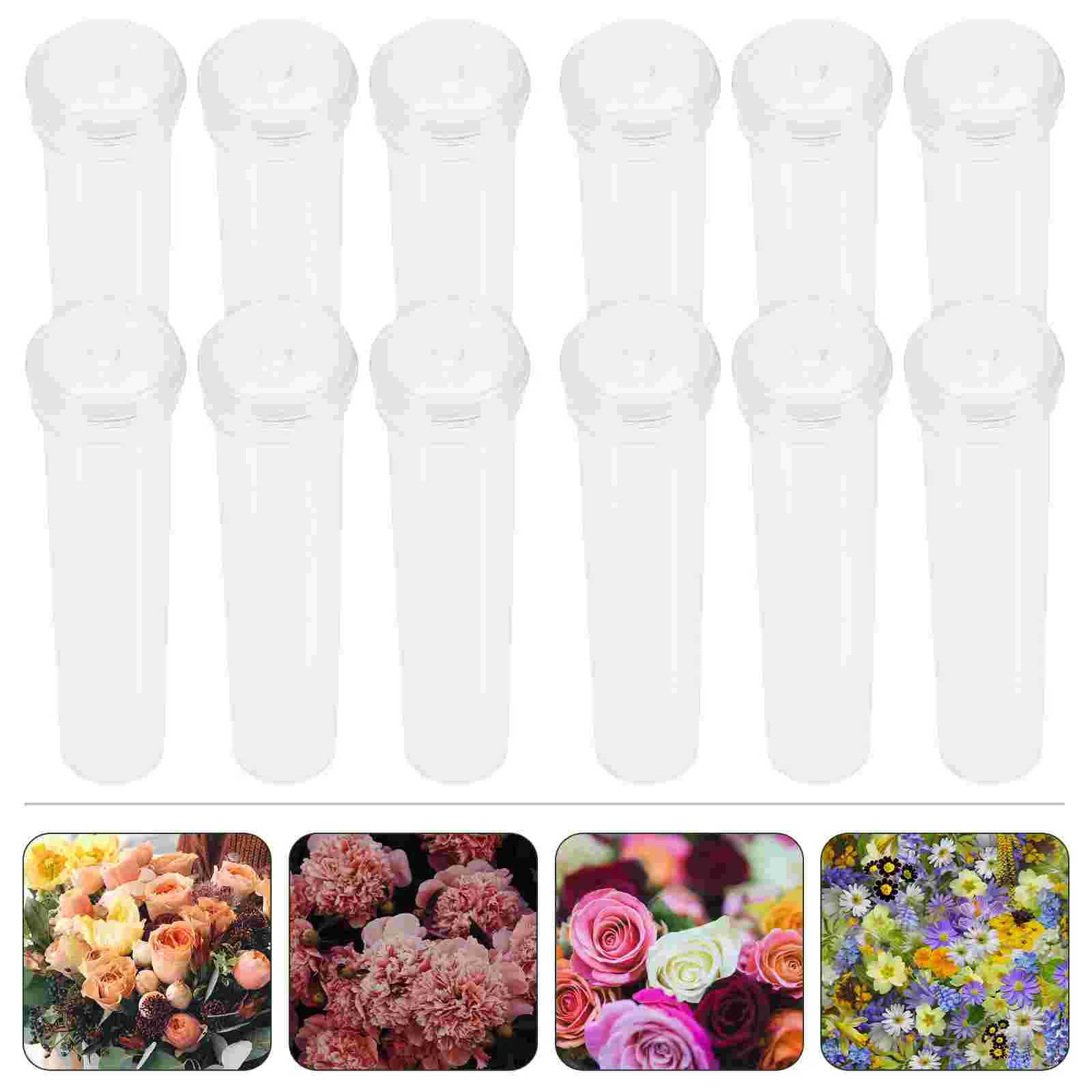 50 Pcs Florist Supplies Water Bottle Flower Container Nutrition Tube Floral Bracket