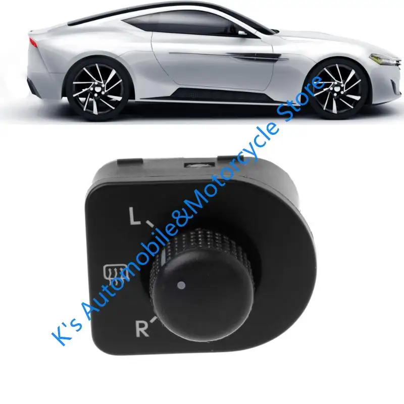 

Q39F Light Weight Car Side Mirror Switch Adjusta Knob 1J1959565F Black Plastic Button Automotive Body Parts