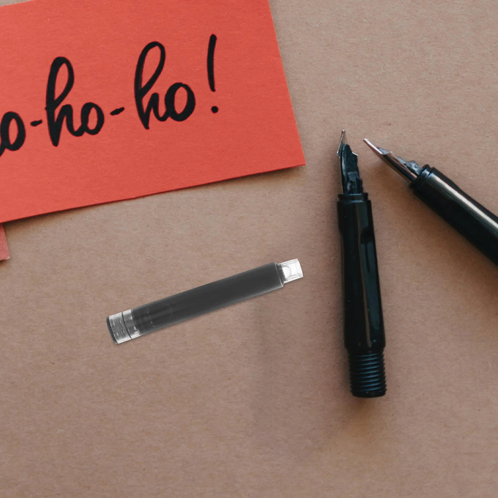 

1Set Fountain Pen Ink Cartridges Replaceable Quick Drying Smooth Writing for Homework Student Practice Black Ink