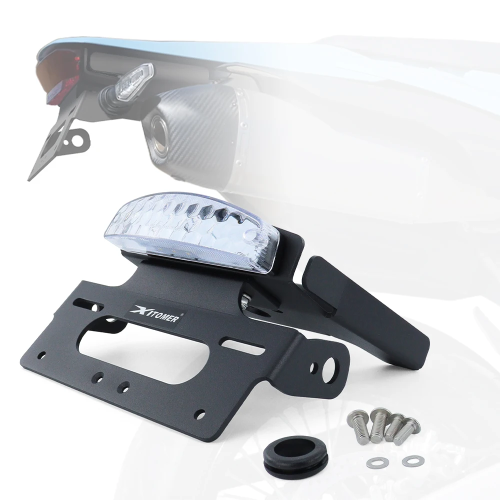 

Motorcycle Rear License Plate Holder Bracket Light Tail Tidy Fender Eliminator DR-Z4S 2025-2026 DR-Z4SM 2025-2026 For Suzuki