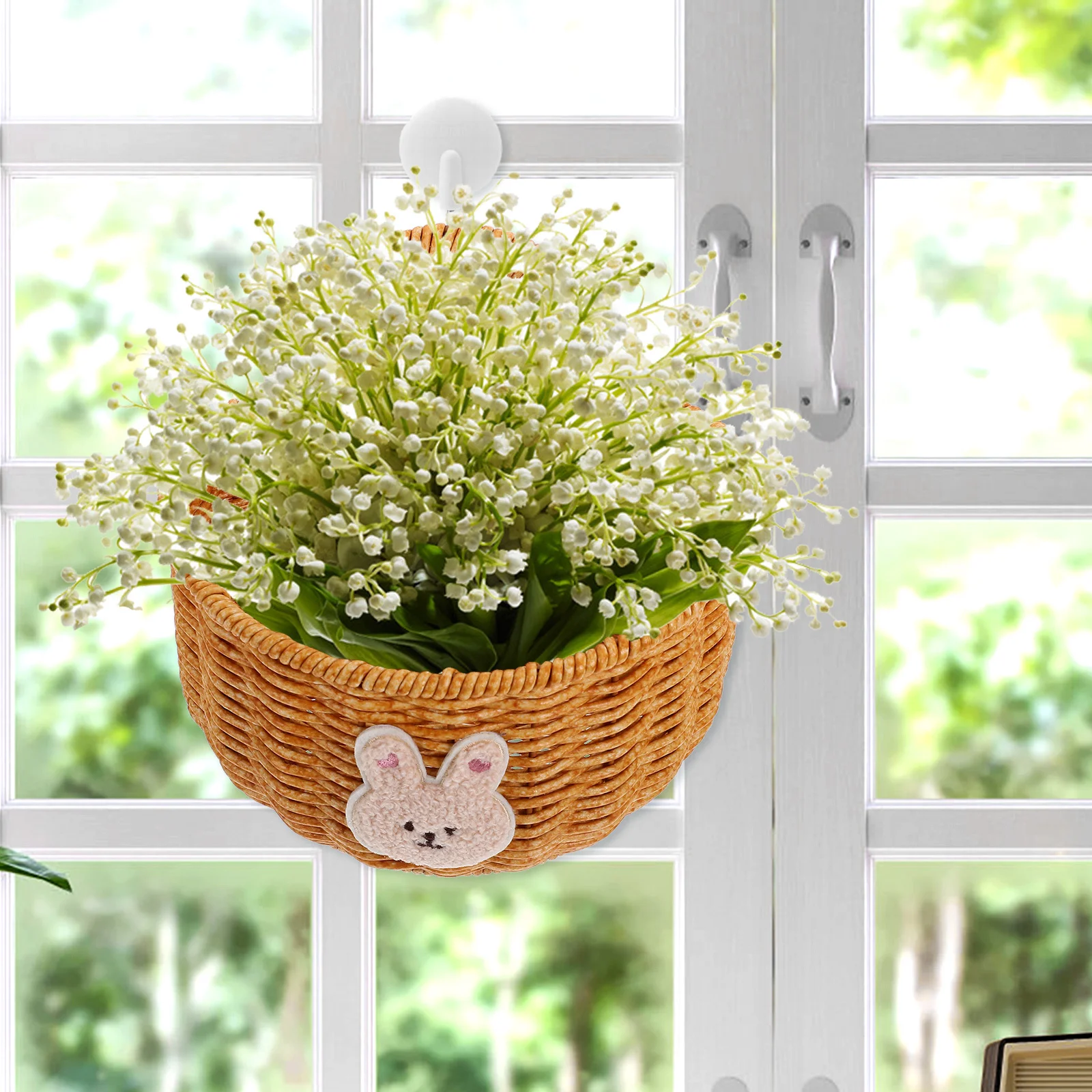 

Woven Ginger Garlic Basket for Kitchen Wall Hanging Storage Holder Vegetables Fruits Organizing Sundries Fresh Home Decorative