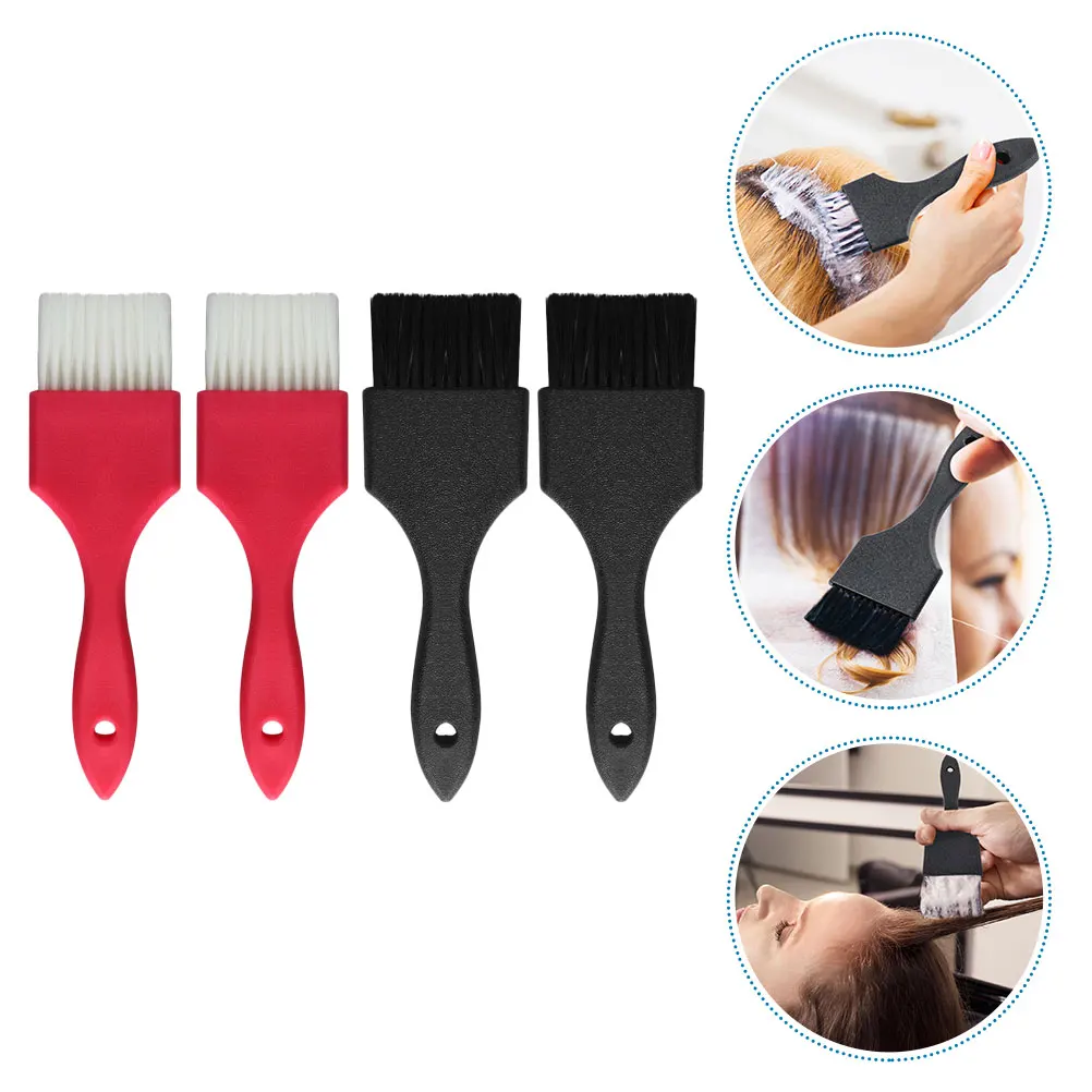 

4 Pcs Hair Color Brush Professional Dye Applicator Flexible Bristles Salon Quality Easy Clean Home Use Hair Tint Brushes