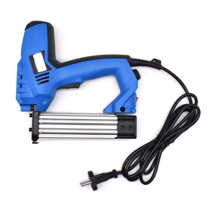 

Мощный электрический пистолет для гвоздей, степлер, портативный степлер для гвоздей, мебельный степлер для рамы F30, деревообработка, промышленный класс