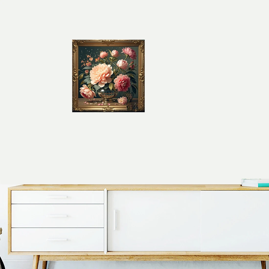 Three Ratels QHH93 Nostalgic European Flower Art Style Wall Stickers for Home Decoration