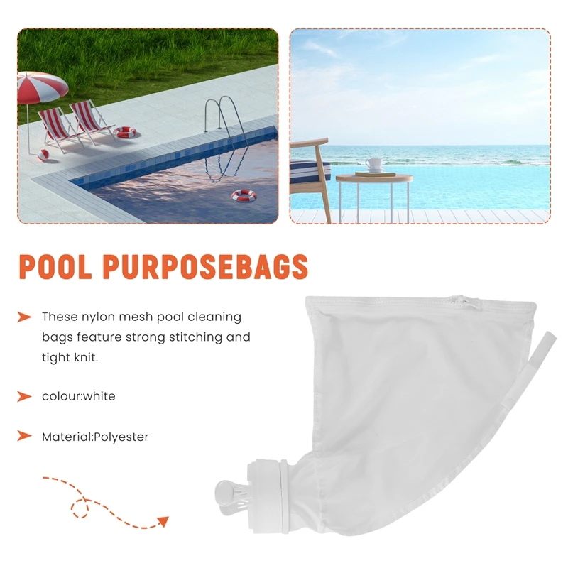 

3 шт., сменный мешок на молнии, подходит для Polaris 280,480, универсальный фильтр-мешок для чистки бассейна, мешки для чистки бассейна