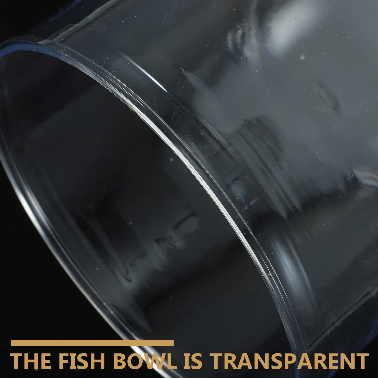 

Round Fish Bowl Transparent Durable Fish Bowl Desktop Plant Terrarium Decorative Home Office Table Centerpiece