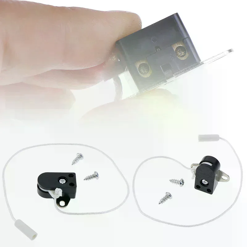 Universal 1/2Pc Mini Pull Cord Switch Wall Lamp Pull Wire Switch Pull Chain Cord For Ceiling Lamp Switch Replacement Tool