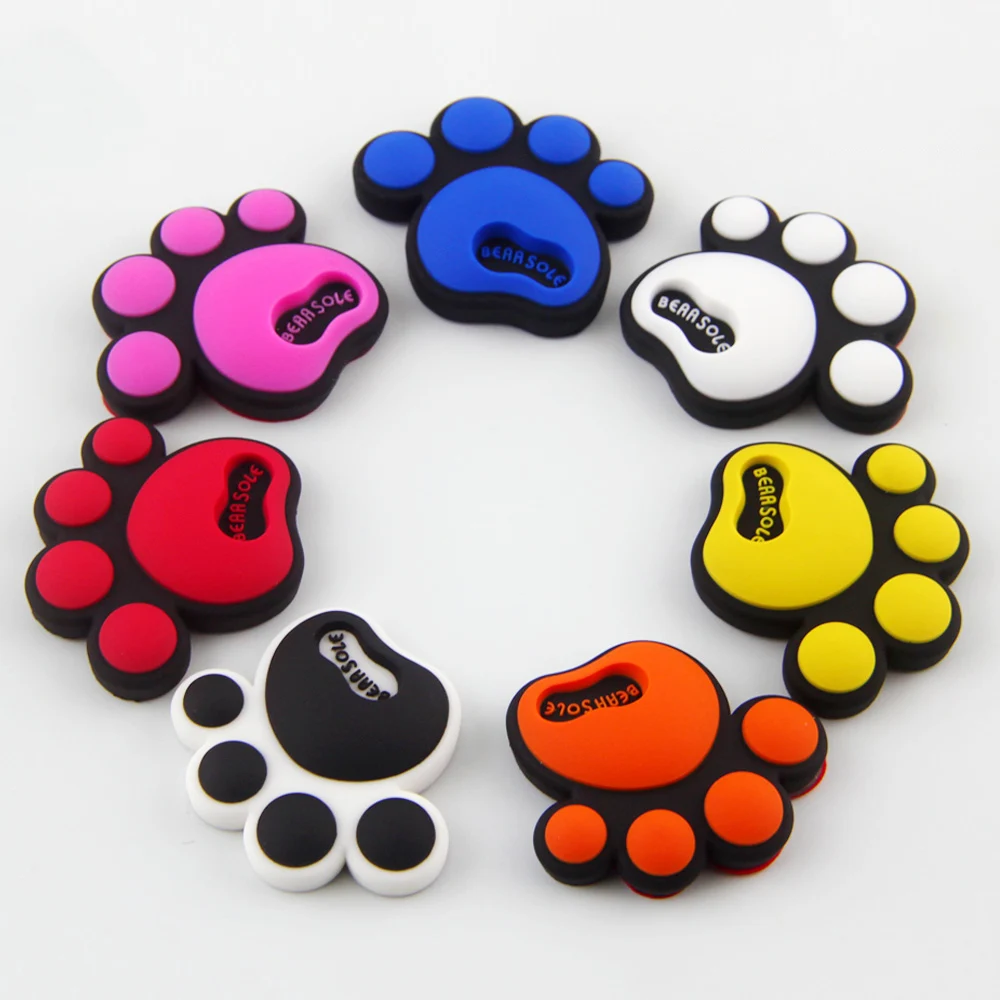 

Наклейки на двери автомобиля, 4 шт., с защитой от столкновений, с мультяшными милыми медвежьими лапками, для переднего и заднего бампера, защитные полосы для дверей автомобиля.