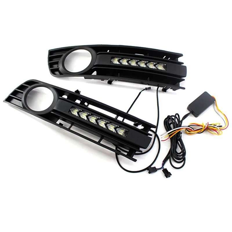 quadro de luz de nevoeiro led grade para carro luz de nevoeiro frontal luz diurna a4 b6 20012005 8e0807681 8e0807682 01