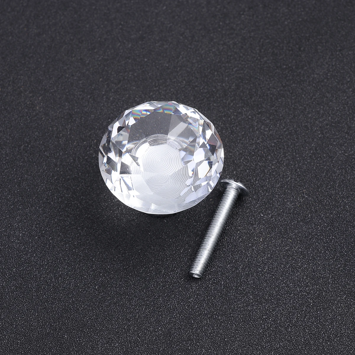 

10 Pcs Crystal Drawer Knobs Pull Handles Shiny Polished Chrome Diamond Acrylic Glass Cabinet Hardware Wardrobe Furniture
