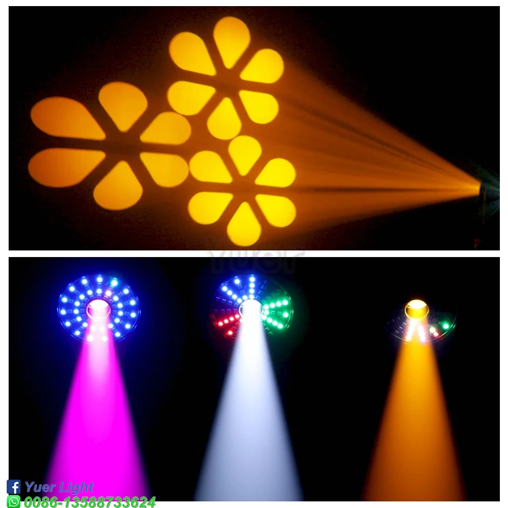 4 sztuk/partia Mini 80W LED Spot Movind reflektor z lampką RGB na wesele DJ Party klub nocny