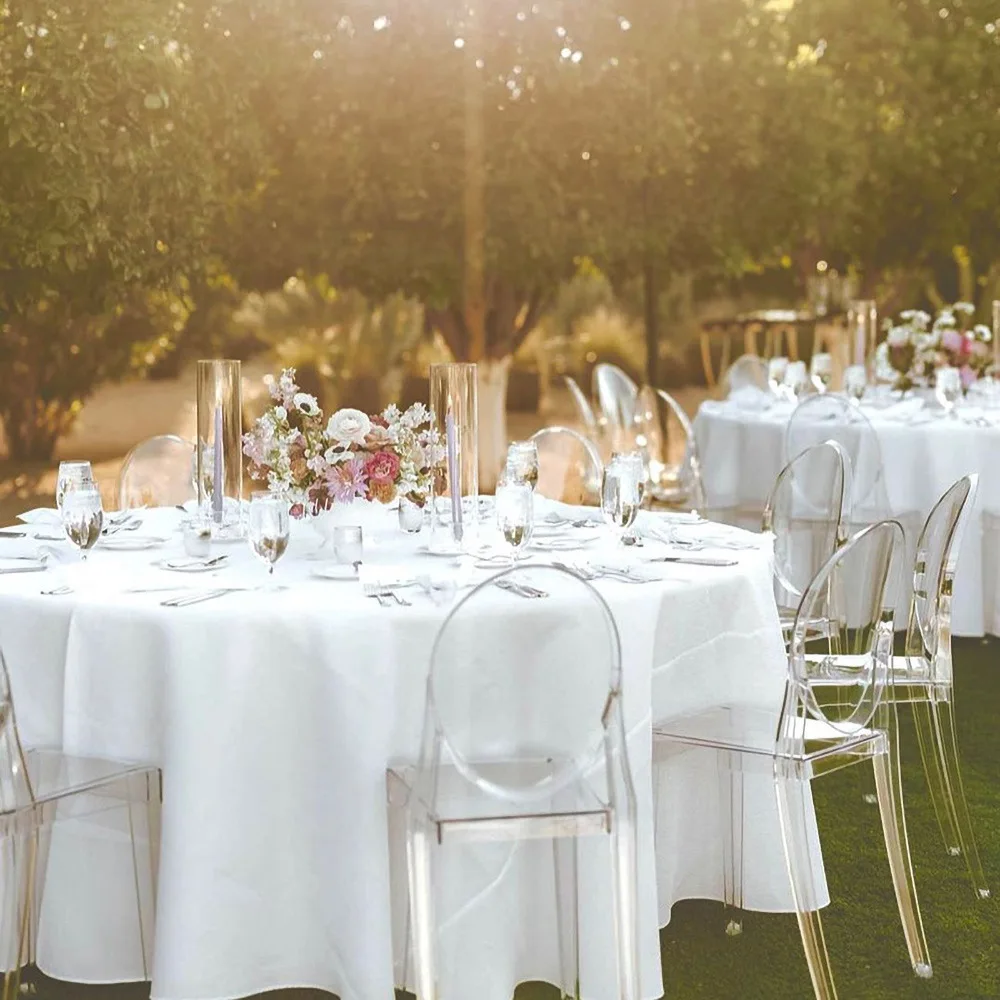 

Nordic light dining chair plastic chair, transparent home modern simple cafe armrest dining chair