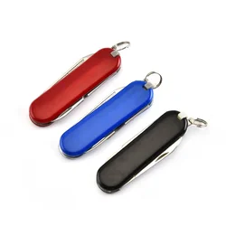 4-in-1 klappbares Clipper-Scherenmesser mit Schlüssel, Maniküre, multifunktionales Edelstahl-Multitool, Camping-Werkzeug