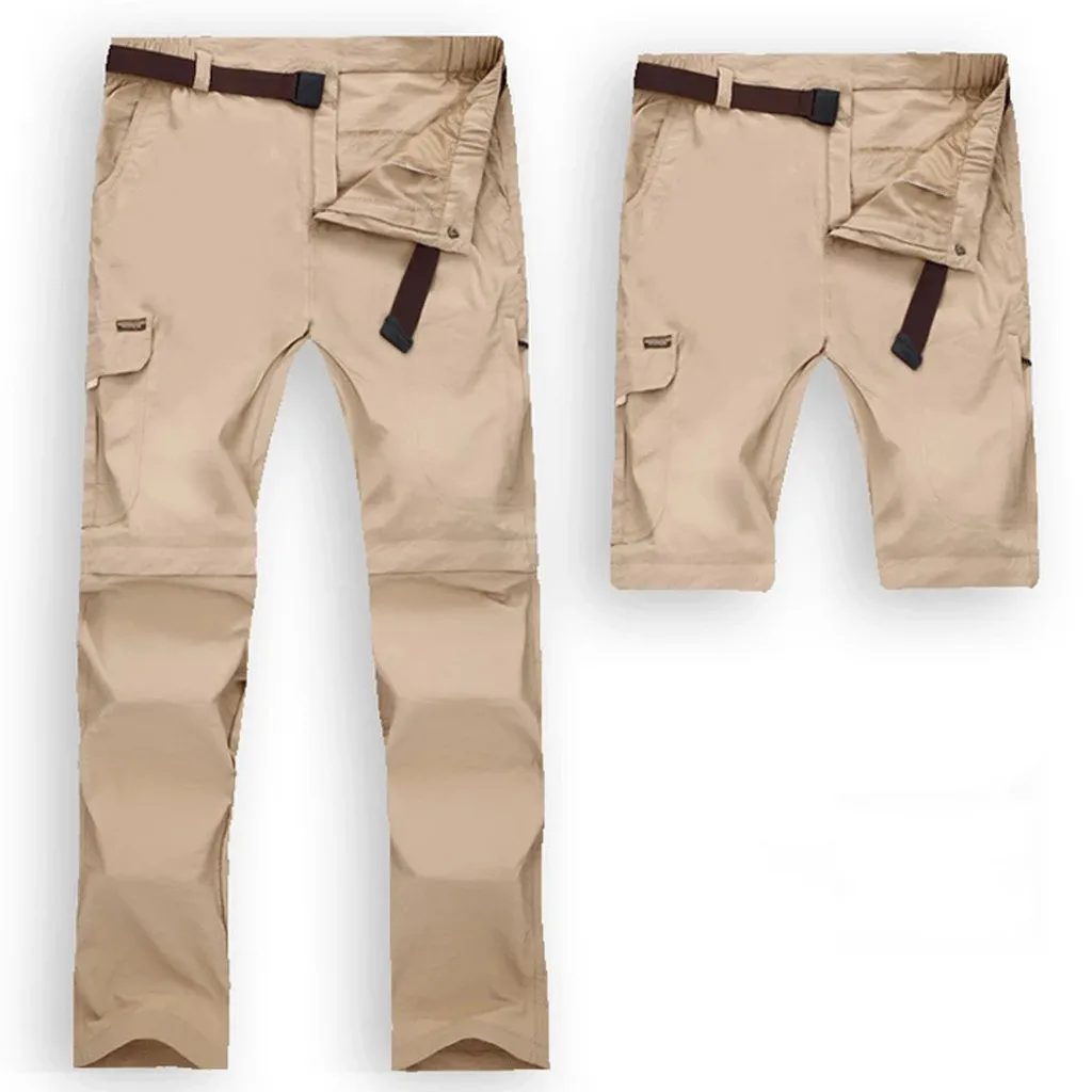 Men Hiking Pants Casual Trousers Outdoor Convertible Pants with Memory Boy 10