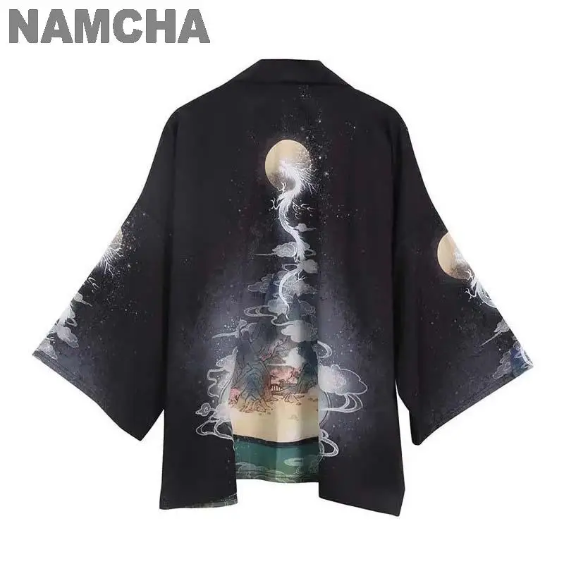 

Traditional Chinese Style Kimono Cape Costume 3D Haori Printing Japanese Cardigan Quick Dry Kimono Shirt Coat Clothing Jacket