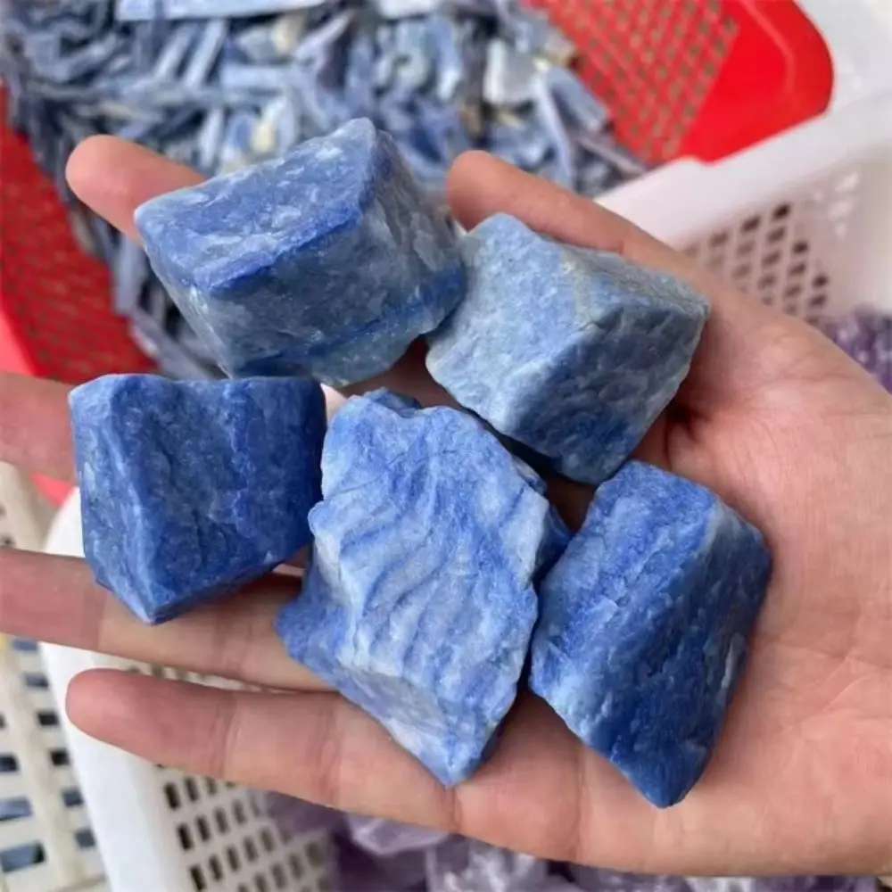 

Natural Blue Aventurine Crystal Healing Stone Polished Quartz Energy Chakra Balance Reiki Meditation Home Decor Mineral Specimen