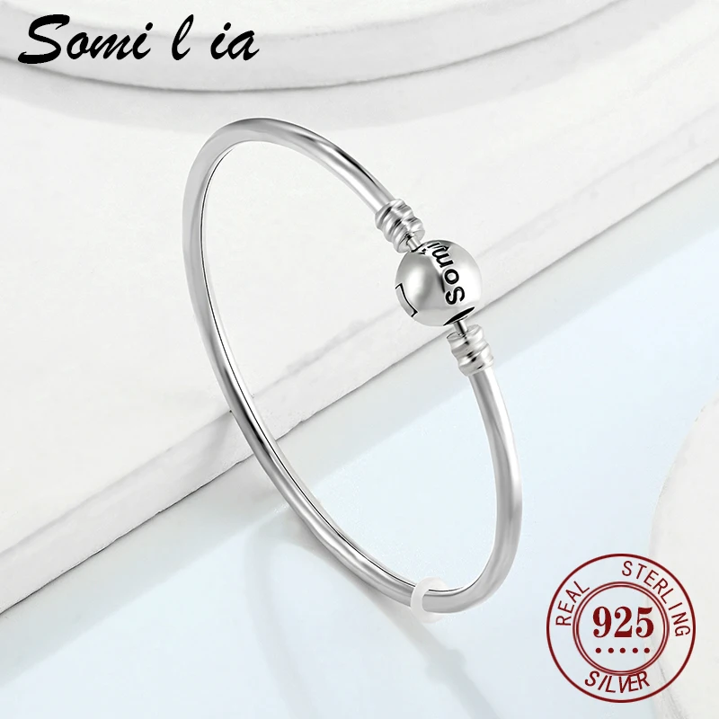 SOMILIA-925 sterling silver exquisite silver bracelet, fashionable and versatile daily gift choice, Valentine's Day gift