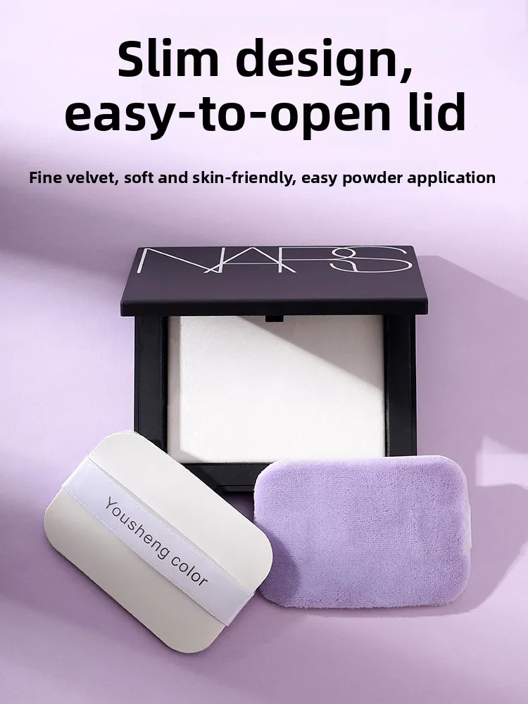 أداة تجميل جديدة رقيقة لوضع البودرة المضغوطة من نارس، فرشاة مخملية خاصة لوضع البودرة