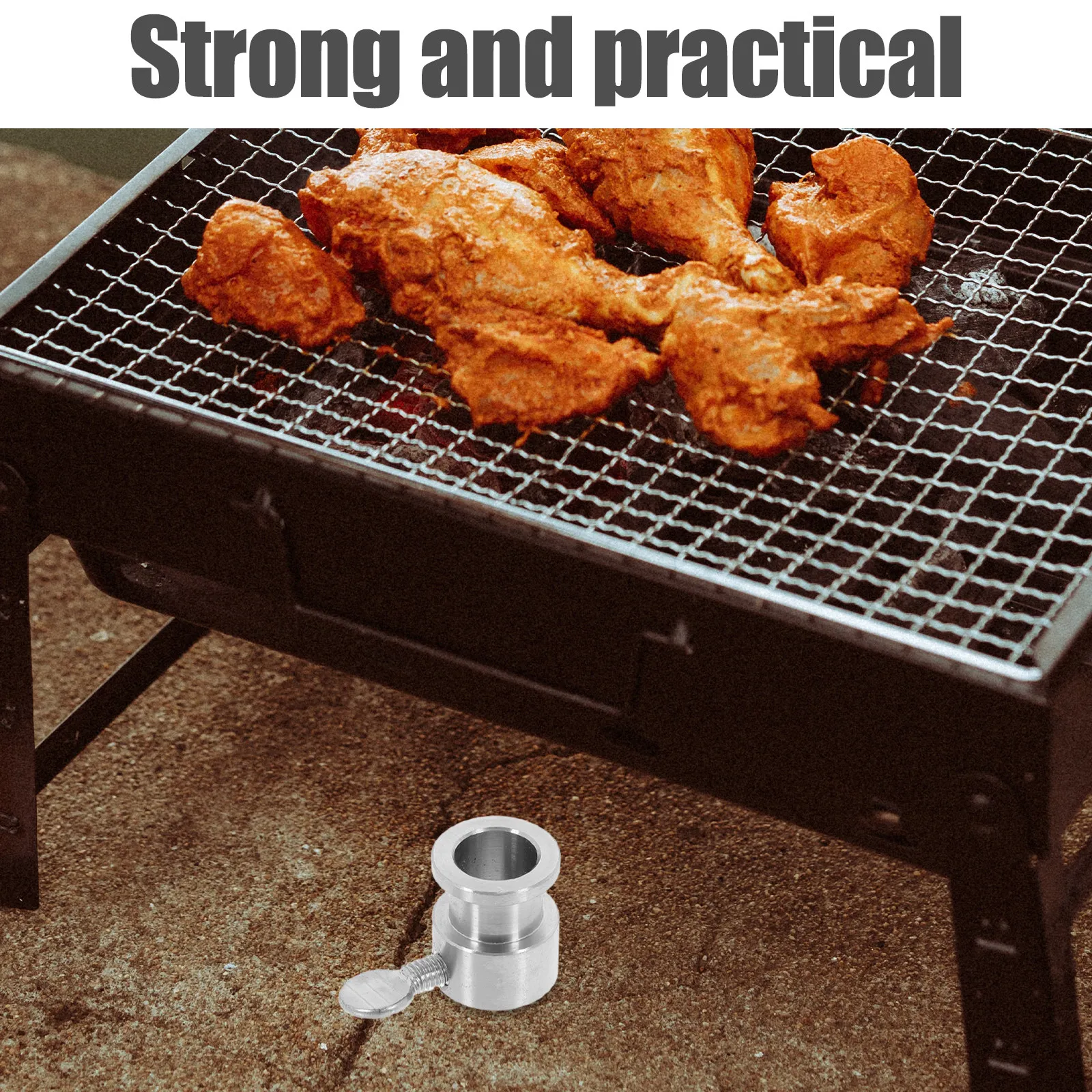 Stainless Steel Bbq Counter Weight Rotisserie Roller Bushing Weight Balance Bushing Heavy Duty Grill Rotisserie Stabilizer