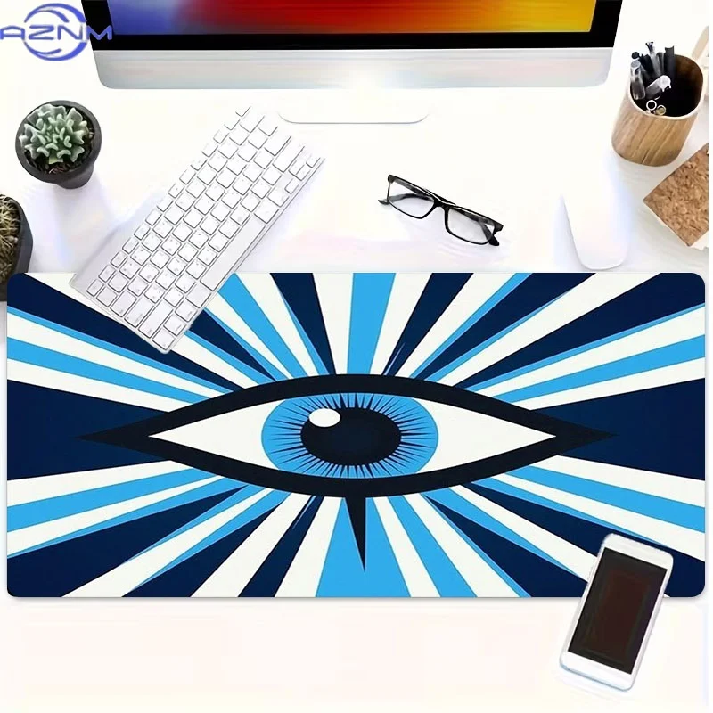 Artistic Blue Eye Mouse Mat, Made of Rubber, Various Sizes Offered, Great for Coders And Gamers, Excellent Gift for Valentine'S