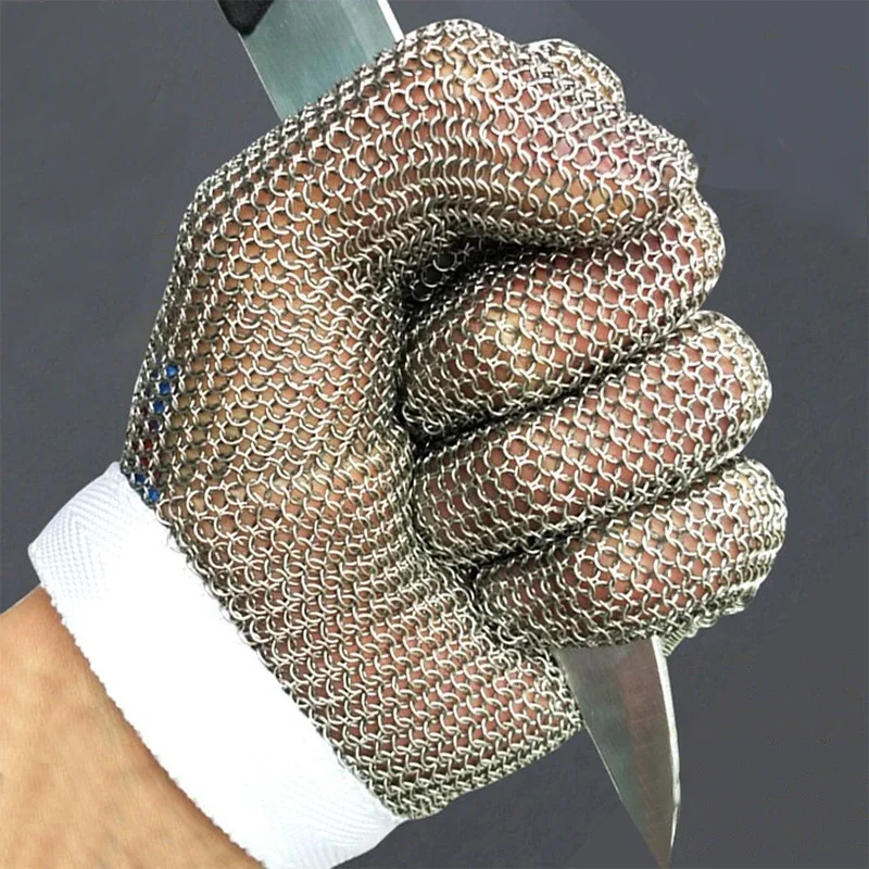 

1 Pc Welding 5-level Metal Gloves for Cut Slaughter Protect Electric Shear Saw Work Anti-cut Gloves Left Right Universal