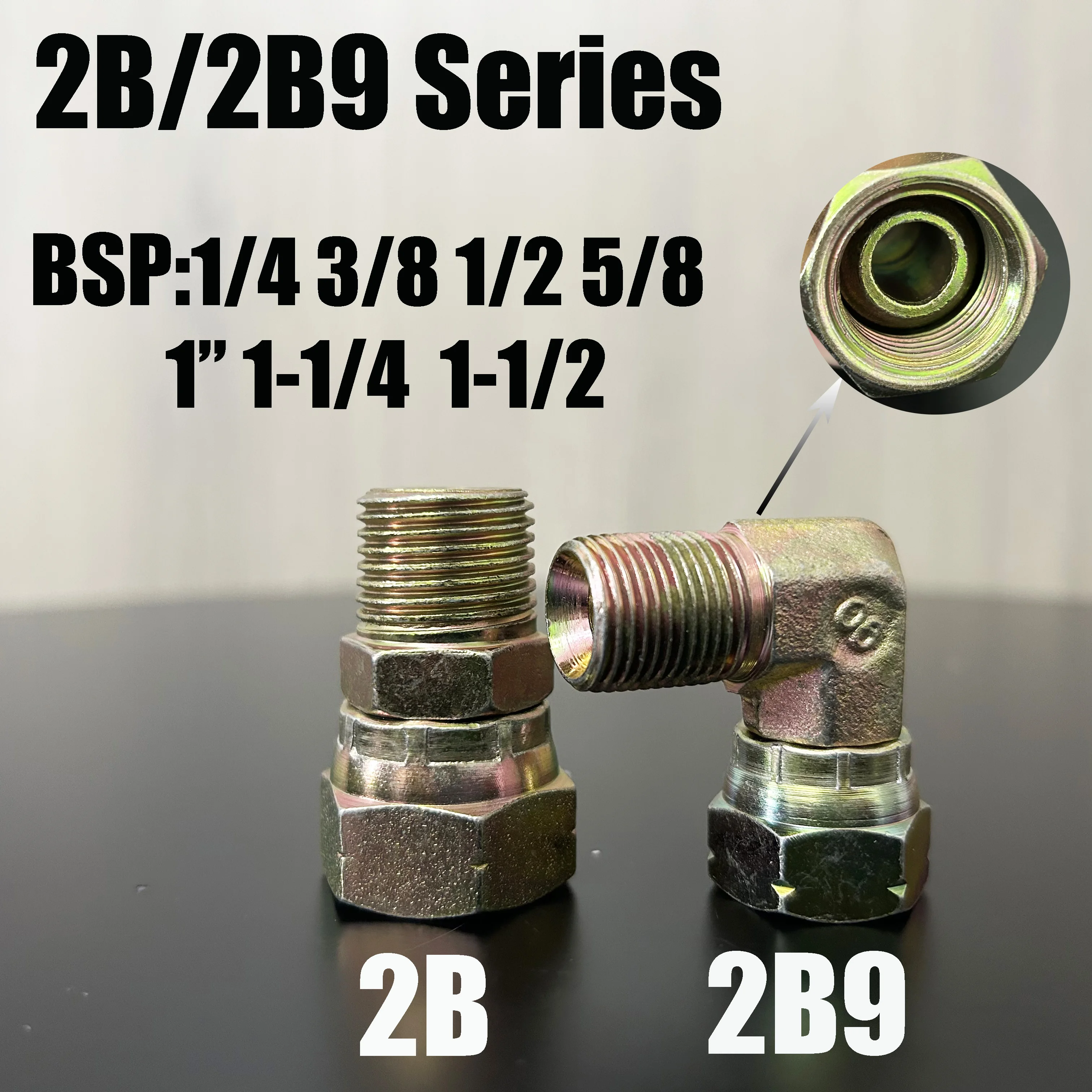 Oil Pipe Joint Transition Hydraulic Fittings 1/8