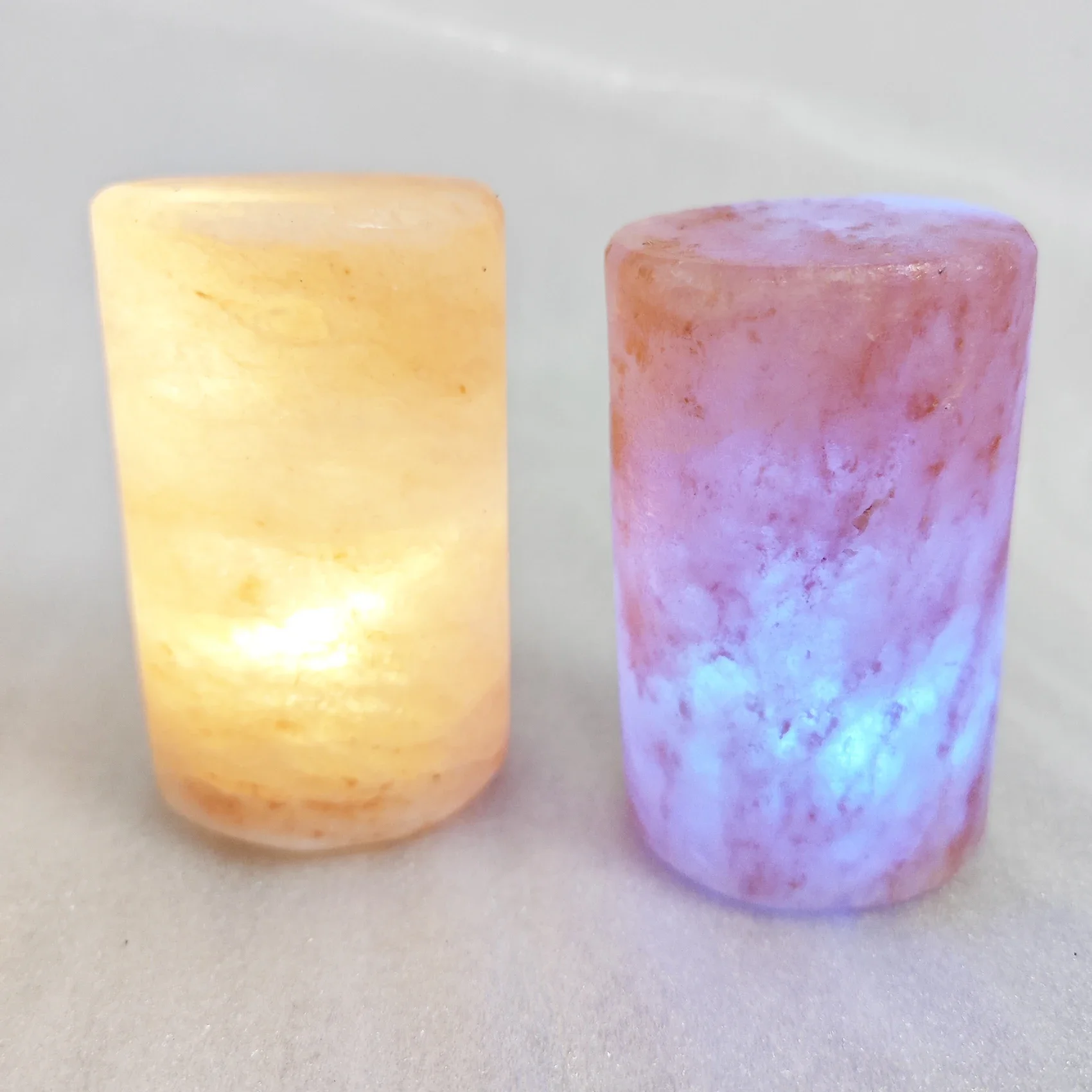 GIEMZA Himalayan Pink Salt Light Organic Ornaments Night Light 1pc Handmade Tabletop Decoration 8cm Pink Rock Salt Rock Stone