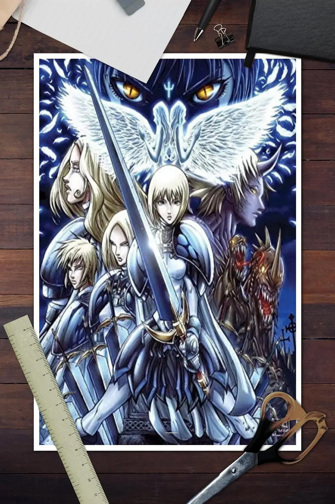 Claymore Teresa anime Poster Canvas Art Poster and Wall Art Picture Print Modern Family bedroom Decor Posters