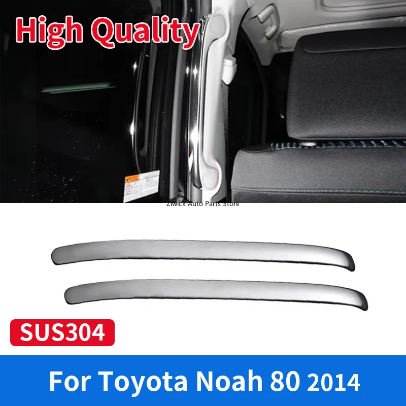 

Высококачественная хромированная внешняя фурнитура для стайлинга автомобилей из нержавеющей стали, 2 шт., накладка на центральную дверную ручку для Noah Voxy 80 2014