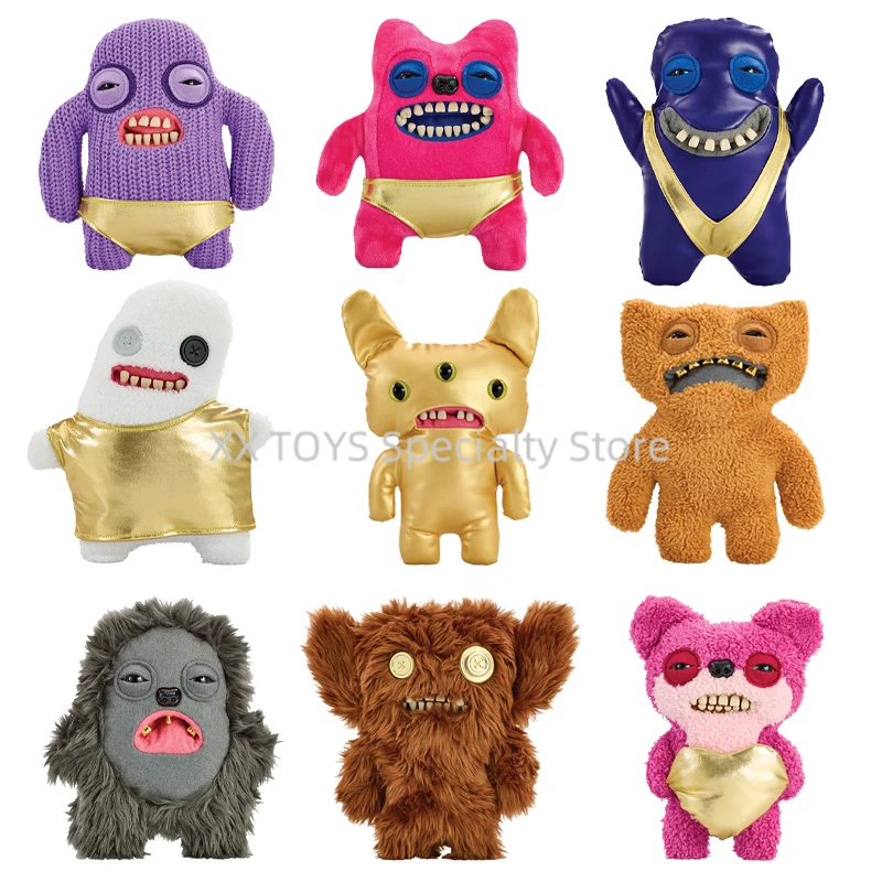 Fuggler Funny Ugly Monster Gold Fuggler Soft Plush Toy Funny Tooth Monster Figurine Children Collectible Plush Toy Birthday Gift