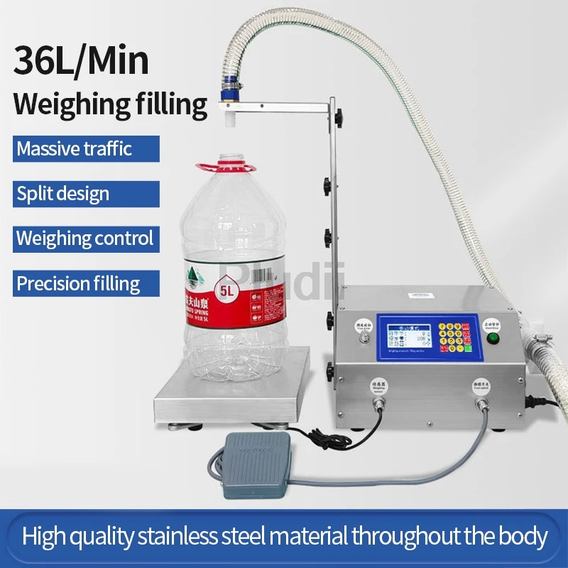 Automatic Dispensing Filling Machine Flow Weighing Sesame Sauce Honey Edible Oil Glue Viscous 15g-30KG Liquid Filling Machine