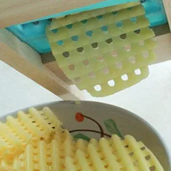 Potato Slicer Cut Potato Grid Artifact Grid Wipe Grid Knife Vegetable Cutter Wave Knife Cut Flower Knife Portable Gadgets